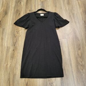 Nation LTD Mallory Dress Black Size XS Comfort Tee Shirt Short Sleeve Cotton